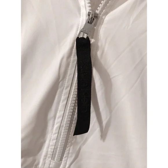 CALVIN KLEIN Fleece Jacket Windbreaker Half Zip Mock Neck Pockets Womens Small - Picture 4 of 6